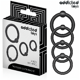 ADDICTED TOYS - LOT D'ANNEAUX EN SILICONE À PRESSION