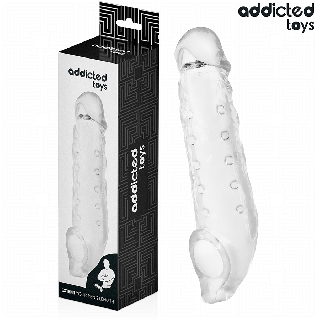 ADDICTED TOYS - GAINE PÉNIS TRANSPARENTE TAILLE M 27 CM