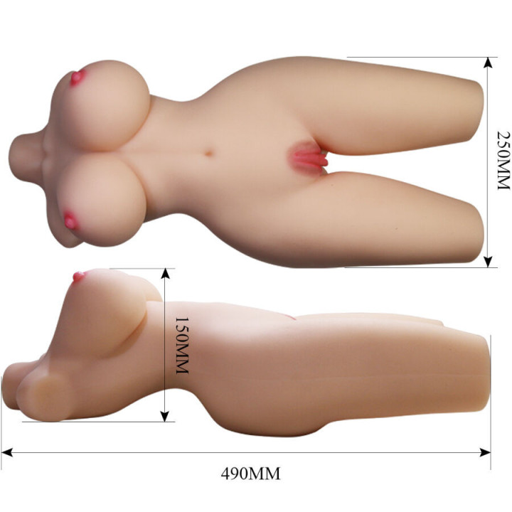 CRAZY BULL - TORSE FÉMININ RÉALISTE TIFFANY VAGIN ET ANAL 5,5 KG