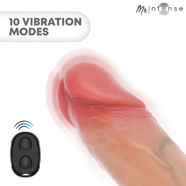 MR INTENSE - ARNOLD L VIBRATEUR MANCHON PÉNIS EN SILICONE AVEC TÉLÉCOMMANDE 16 CM -Ø- 4,5 CM