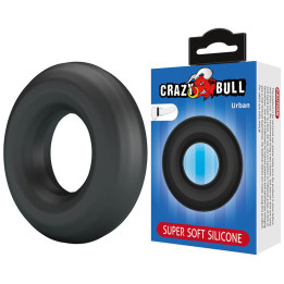 CRAZY BULL - ANNEAU PÉNAL URBAN EN SILICONE ULTRA DOUX NOIR