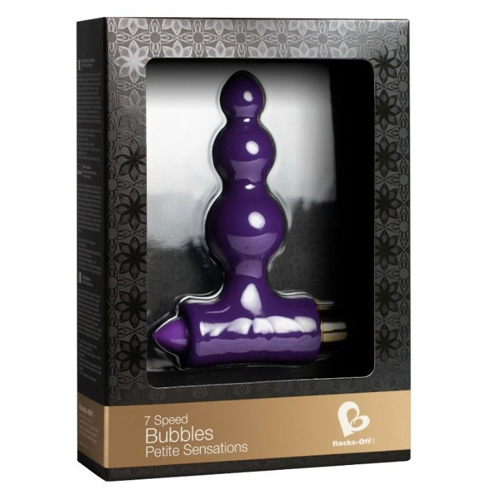 ROCKS-OFF - STIMULATEUR ANAL PETITE BULLES - LILAS