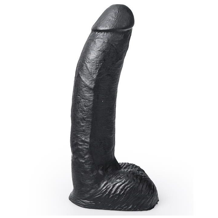 HUNG SYSTEM - GODE RÉALISTE COULEUR NOIR GEORGE 22 CM