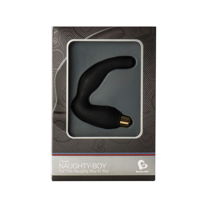 ROCKS-OFF - MASSEUR POINT G MLE NAUGHTY-BOY 7 V NOIR