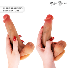 MR INTENSE - BRUCE M GODE EN SILICONE AVEC TESTICULES 20 CM -Ø- 4,5 CM
