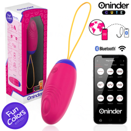 ONINDER CUTE - OeUF EN SILICONE À VIBRATIONS ET TAPOTEMENTS - APPLICATION MONDIALE GRATUITE