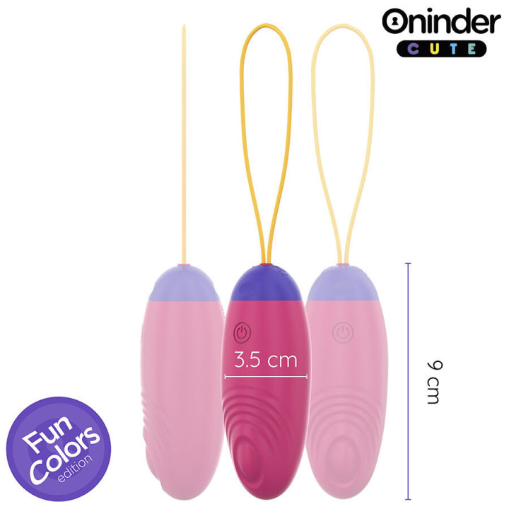 ONINDER CUTE - OeUF EN SILICONE À VIBRATIONS ET TAPOTEMENTS - APPLICATION MONDIALE GRATUITE