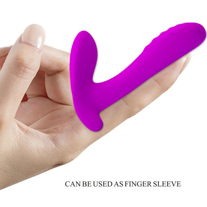 PRETTY LOVE - MASSEUR & VIBRATEUR 12 VIBRATIONS TÉLÉCOMMANDE VIOLET