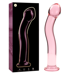 NEBULA SERIES BY IBIZA - MODÈLE 18 GODE EN VERRE BOROSILICATE ROSE 18.5 CM -O- 3.5 CM