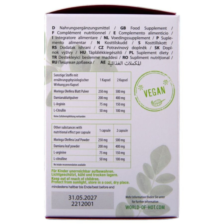 HOT - MORINGA CASQUETTES POUR FEMME 60 UNITÉS