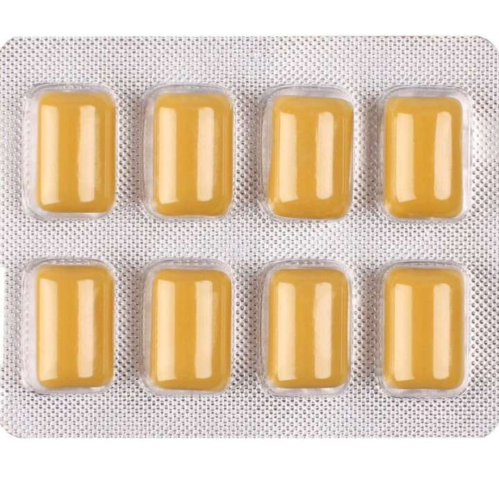 WUG on Énergie instantanée en chewing-gum, plaquette thermoformée de 8 unités