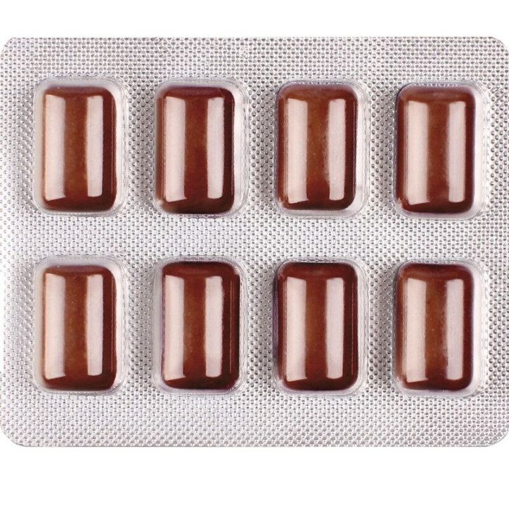 WUG Power Up - Chewing-gum énergisant pour la concentration et l'endurance - Plaquette thermoformée de 8 unités