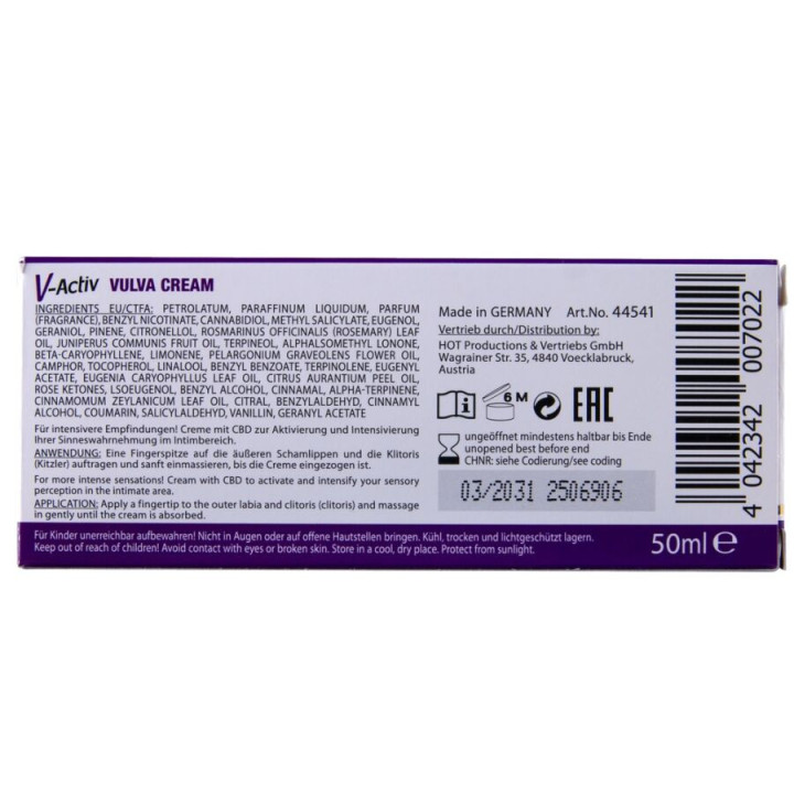 CHAUD - GANT DE CRÈME VULVAIRE CBD 50ML