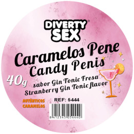 DIABLO PICANTE - 20 BONBONS PÉNIS À LA SAVEUR GIN & TONIC