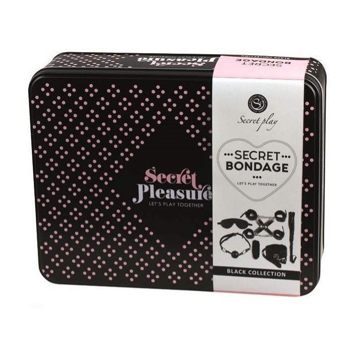 SECRETPLAY - BDSM SET 8 PCS NOIR