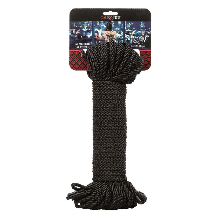 CALEXOTICS - SCANDAL CORDE BDSM NOIRE 50 M
