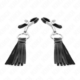 KINK - PINCES À TÉLÉMONS À PAMPONS EN CUIRETTE 6 CM