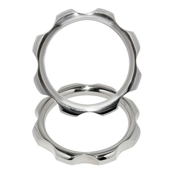 METAL HARD - ANNEAU DE TORQUE EN POUR PÉNIS ET TESTICULES 50MM