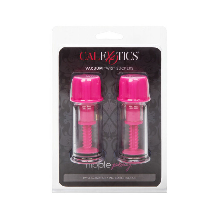 CALEXOTICS - VENTOUSE À TÉTINE ROSE À TOURNER VIDE