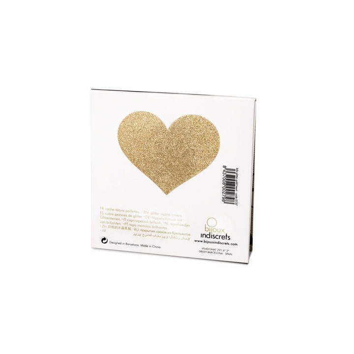 BIJOUX INDISCRETS - CACHE-METONS FLASH COEUR D'OR