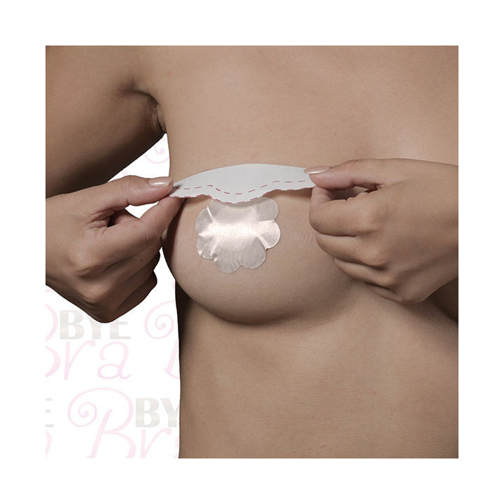BYE-BRA - RENFORCEMENTSEINS + COUVRE-MAMETAUX SOIE BONNET F/H