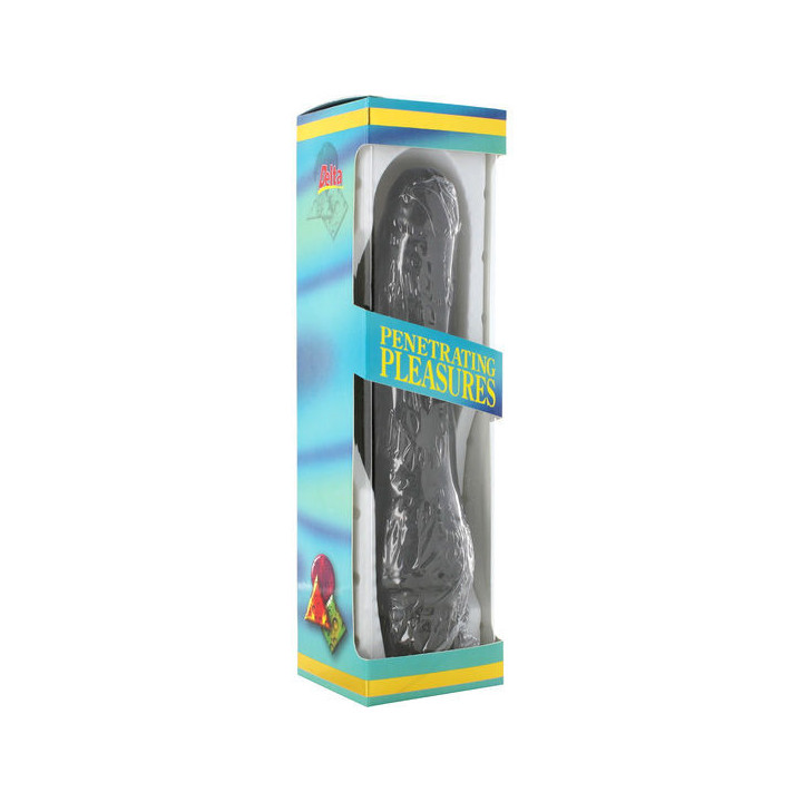 SEVEN CREATIONS - VINYLE P-SHAPE VIBRATEUR PÉNIS NOIR 20 CM