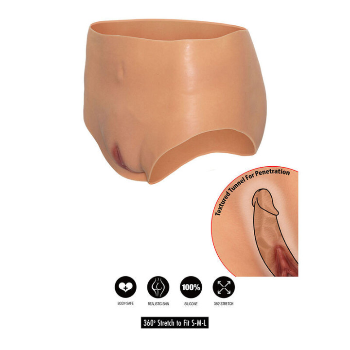 DÉSIR CACHÉ - ALTER EGO CULOTTE VAGIN OUVERT TAILLE HAUTE COULEUR