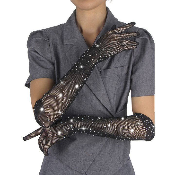 SUBBLIME - 957469GANTS SHINE TRANSPARENTS NOIRS S/M