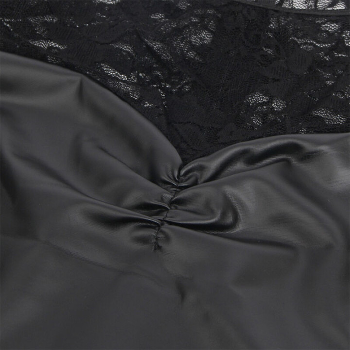 SUBBLIME - 955601 ROBE À MANCHES LONGUES AVEC DENTELLE NOIRE L/XL