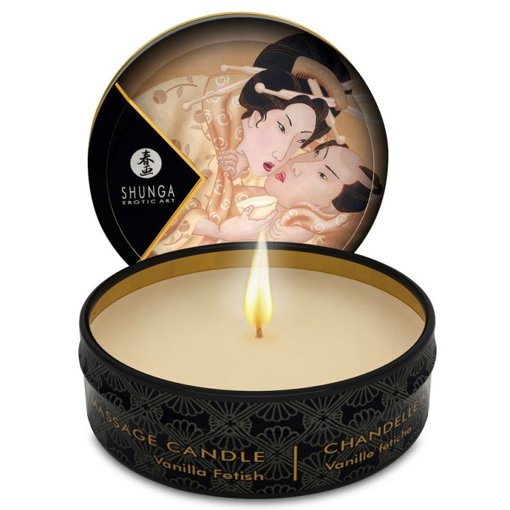 SHUNGA - MINI CARESSE À LA BOUGIE PRÉSENTOIR BOUGIES DE MASSAGE 24 UNITÉS