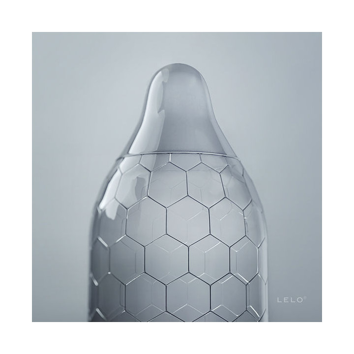 LELO - BOÎTE DE PRÉSERVATIFS HEX 3 UNITÉS
