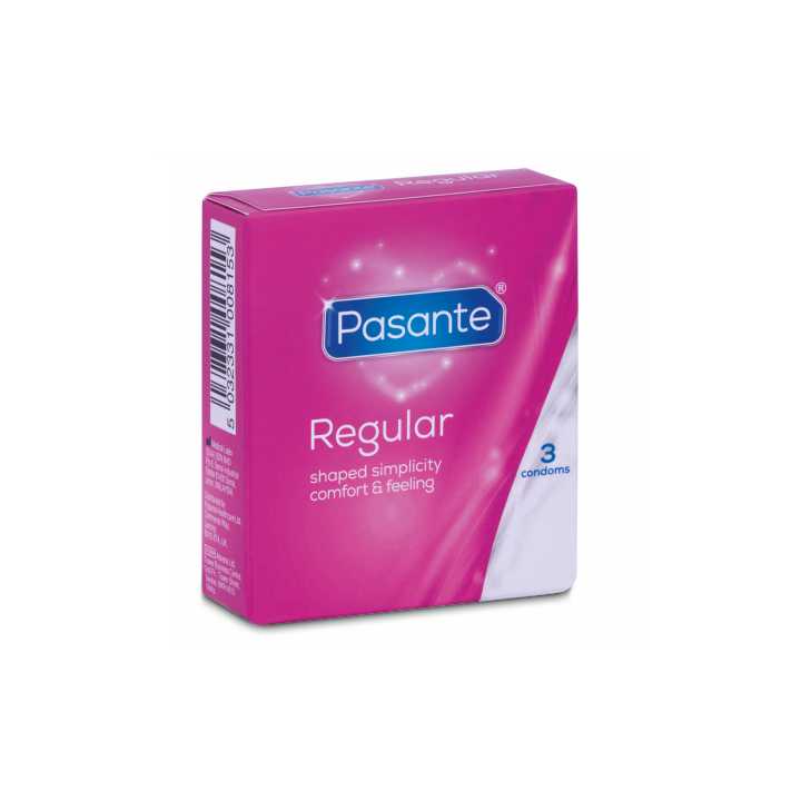 PASANTE - PRÉSERVATIFS GAMME RÉGULIÈRE 3 UNITÉS