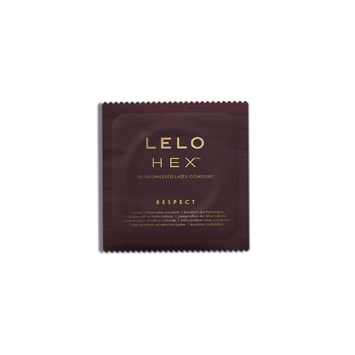 LELO - PRÉSERVATIFS HEX RESPECT XL PAQUET DE 12