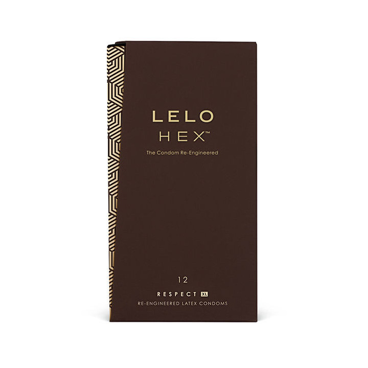 LELO - PRÉSERVATIFS HEX RESPECT XL PAQUET DE 12