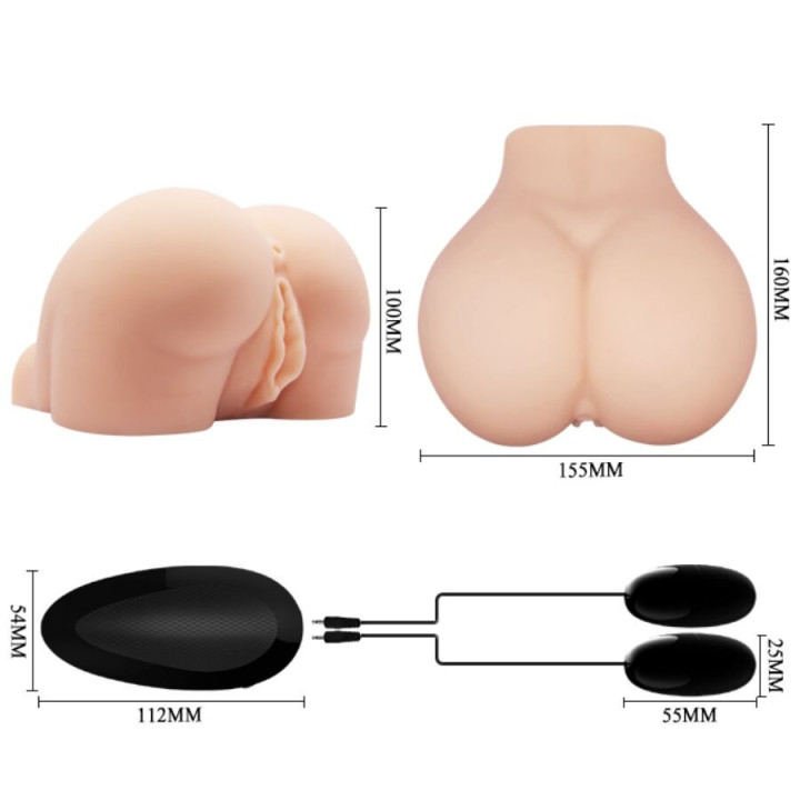 CRAZY BULL - VAGIN ET ANUS RÉALISTES AVEC POSITION DE VIBRATION 8