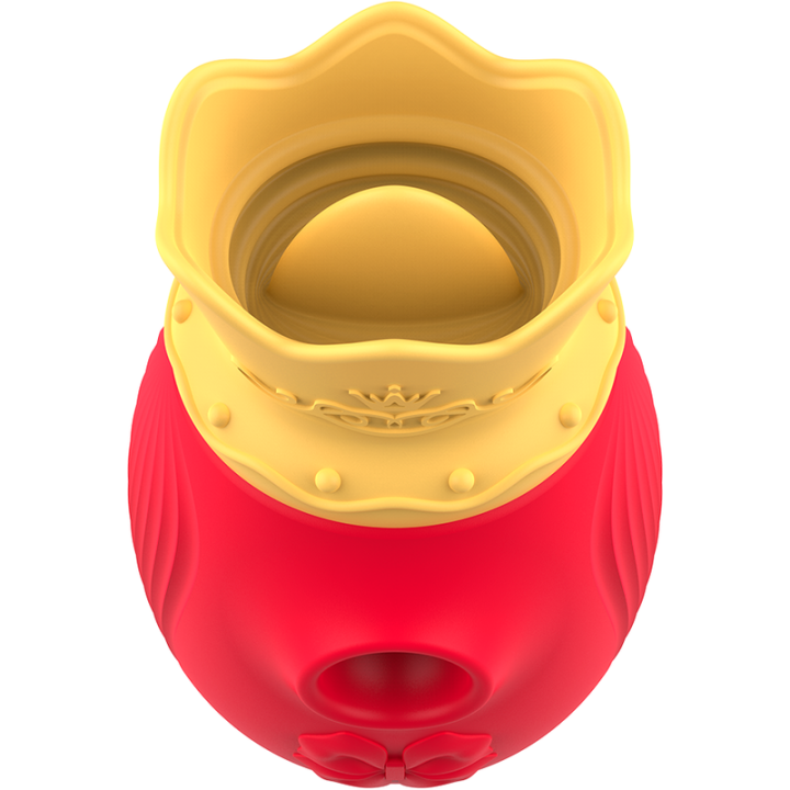 INTENSE - STIMULATEUR CLITORIS 10 MODES D'ASPIRATION ET DE LÉCHAGE - ROUGE