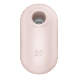 SATISFYER - STIMULATEUR ET VIBRATEUR DOUBLE AIR PULSE PRO TO GO 2 BEIGE