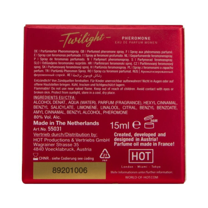 HOT - PARFUM PHEROMONE TWILIGHT POUR FEMME 15 ML