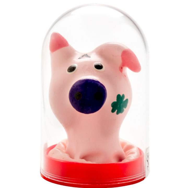 CONDOMERIE - PRÉSERVATIFS FANTAISIE PEINTS À LA MAIN TÊTE DE COCHON