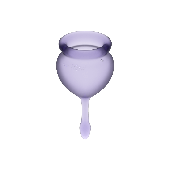 SATISFYER - COUPE MENSTRUELLE FEEL GOOD VIOLET 15 + 20 ML