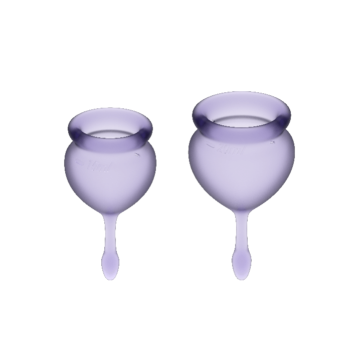 SATISFYER - COUPE MENSTRUELLE FEEL GOOD VIOLET 15 + 20 ML