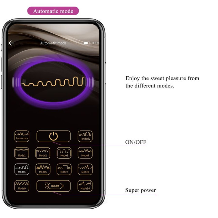 PRETTY LOVE - VIBRATEUR CONTRÔLÉ PAR APPLICATION LEVIATHAN VIOLET