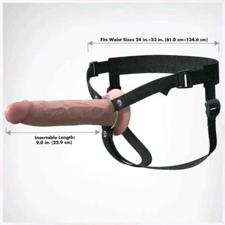 FANTASY X-TENSIONS - ELITE REALISTIC HOLLOW STRAP-ON 24,1 CM